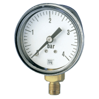Nuova Fima Bourdon Tube Pressure Gauge, MS1 DN40-50 ￼